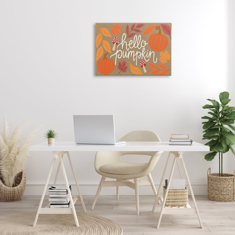  «Rustic Hello Pumpkin» par Taylor Shannon Designs, H 20 po x l 30 po