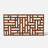4 ft. H x 2 ft. W Screen Series Blocks Fence Panel