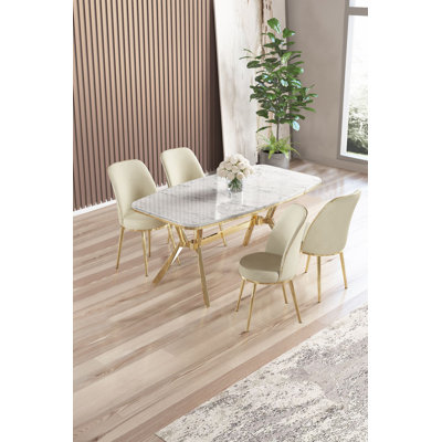 Dining Table & Chairs Set (5 Pieces)