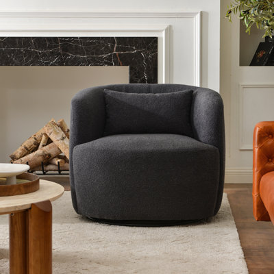 Fauteuil pivotant rembourré Bolton