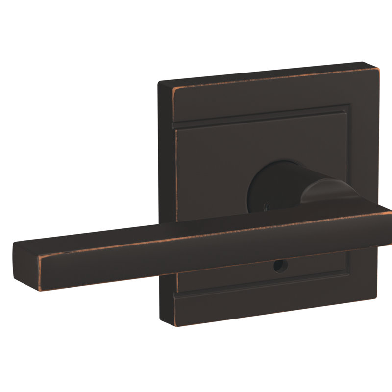 Custom Latitude Non-Turning Lever with Upland Trim, Aged Bronze