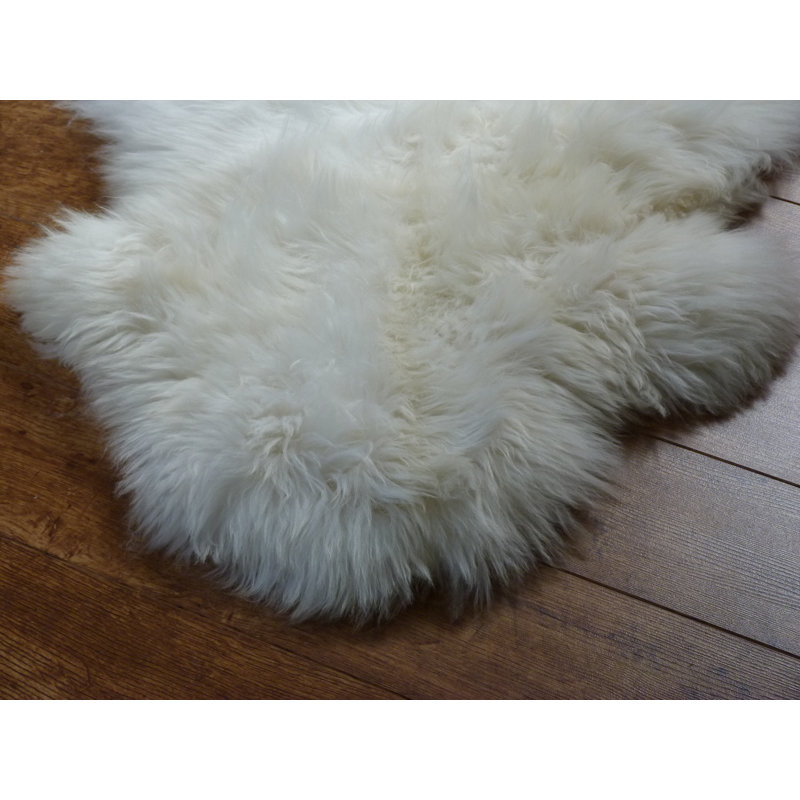 Solid Colour Sheepskin Area Rug, Novelty 65cm x 105cm