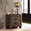 Table de chevet 2 tiroirs Rustic Brown