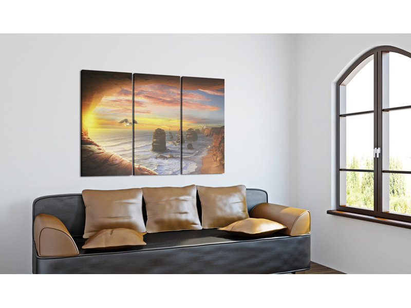Graphic Art Print on Canvas, 60cm H x 90cm W