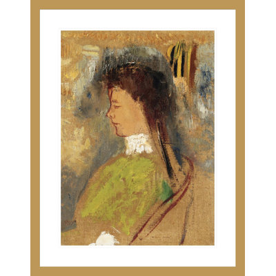 Violette Heymann par Odilon Redon, impression giclée sur cadre