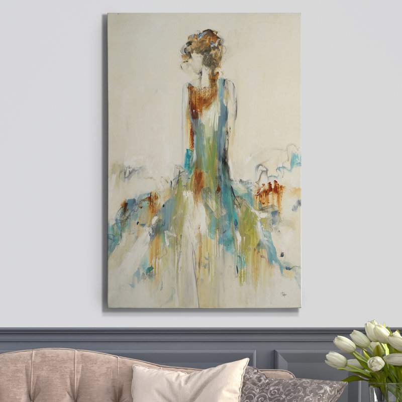 Beauté rouillée - Peinture sur toile, H 12 po x l 8 po x P 1 po