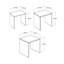 Florida Nest of 3 Tables - Space-Saving Side Tables - White or Oak Effect-1817131500