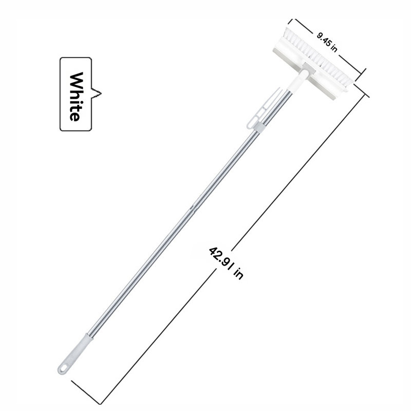 Brosse à récurer pour plancher à long manche 4 en 1