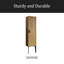 Armoire latérale rayée pour salle de bain Matt, armoire de rangement autoportante pour salle de bain moderne
