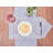 Desiree Blue Cotton Cotton Table Runner