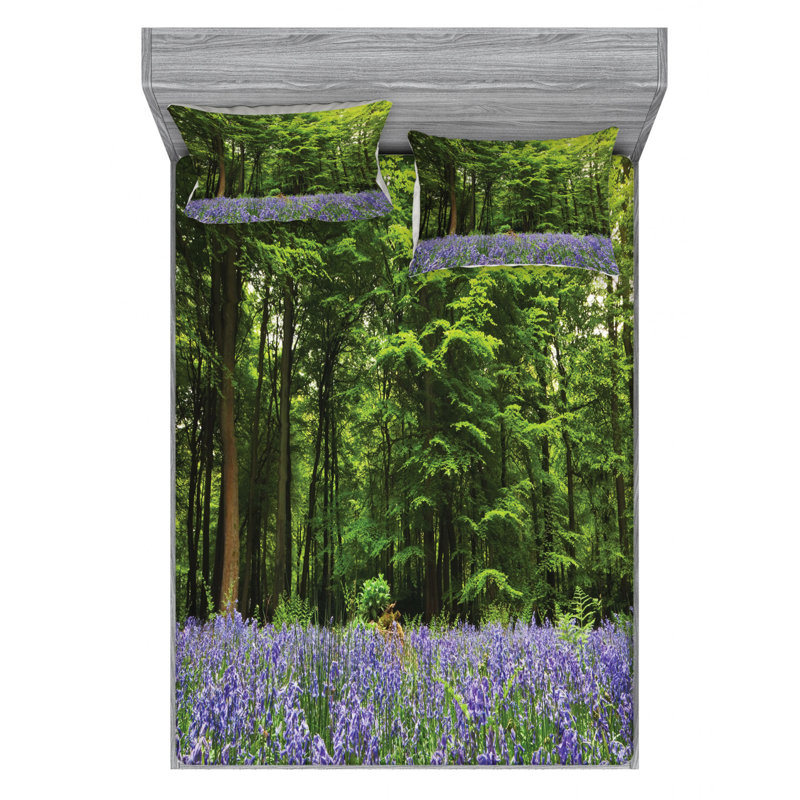 Microfiber Sheet Set, Queen Sheet Set with Fitted Sheet