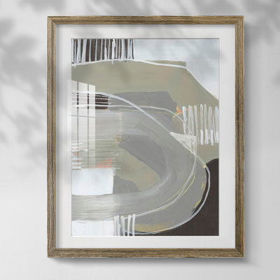 «Arching Neutrals I», peinture encadrée sur papier