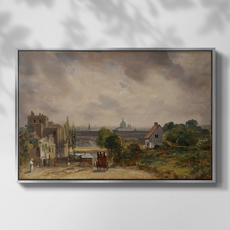 «The White Horse», 1819 - John Constable, toile tendue avec châssis, 24 po x 36 po, Doré