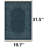 Mystic Midnight Indigo Floral Border Area Rug