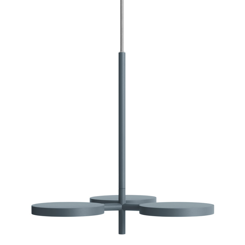 Shine On 3 - Light LED Pendant, Marine Blue, 16" H x 15" W x 15" D