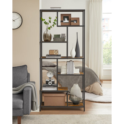 Akeiba 180cm H x 80cm W Steel Standard Bookcase