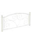 Lit en métal de taille moderne - blanc, construction solide, silencieux et stable, processus d'assemblage facile, aucun sommier requis, peut accueillir des matelas de 8 pouces et plus, capacité de poids de 600 lb