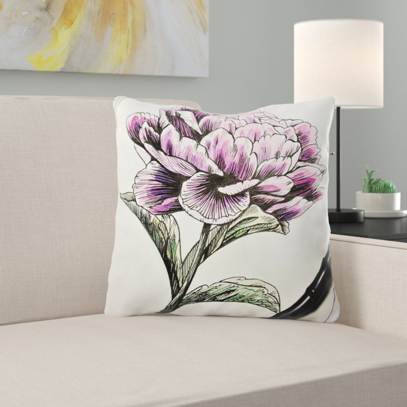 Coussin décoratif painting Urbank, Microsuède, Intérieur