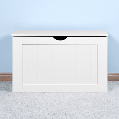 Lift Top Entryway Storage Cabinet With 2 Safety Hinge