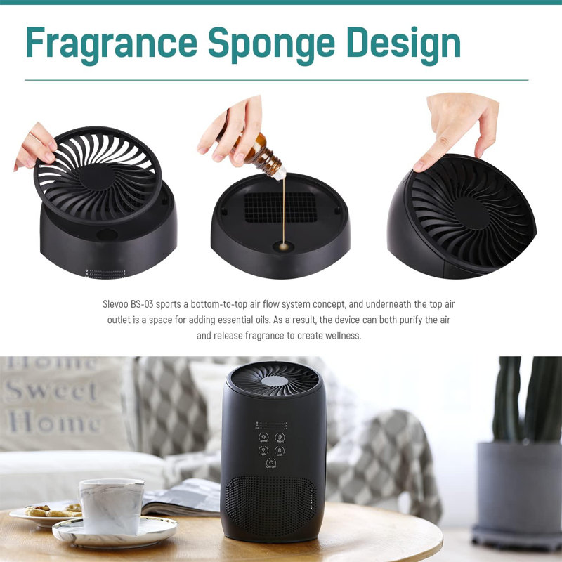 ColorLife Tabletop Air Purifier with HEPA Filter | Wayfair