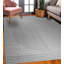 Gray Hand-Knotted Wool Linear Eclipse Abstract Modern Contemporary Carpet Rug-439297093
