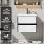Base de meuble-lavabo simple 24 po blanc seulement, lavabo non inclus