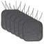 Coussin de chaise antidérapant en mousse à mémoire de forme à chevrons 16 po x 16 po avec attaches-86741167-102879858