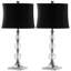 Ensemble de lampes de table métalliques / transparentes à boules 28 po Gladstone-17521563