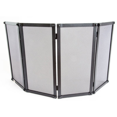 Victor 4 Panel Iron Fireplace Screen