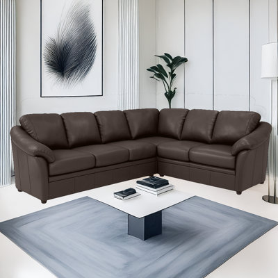 Canapé modulaire en cuir fleur Ramdev