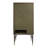 Lampsona 2-Drawer Bar Cabinet in Aluminum