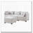 Modern Modular Ottoman with Performance Fabric