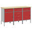 Set Of 3 Steel Medium Height-Adjustable Work Cabinet-2129721043
