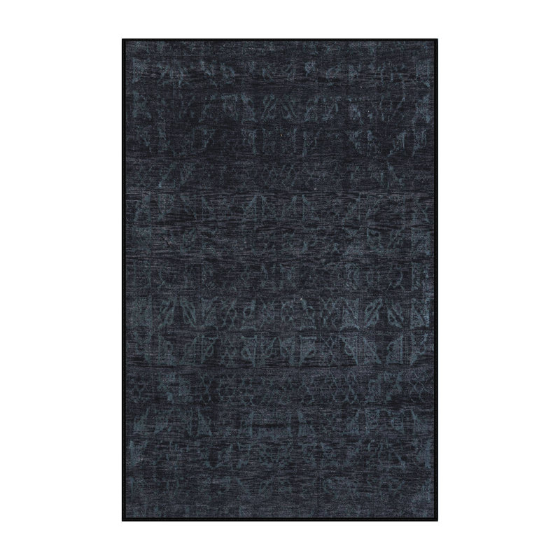 Tapis décoratif multicolore à motif abstrait, Rectangle 6 pi x 9 pi