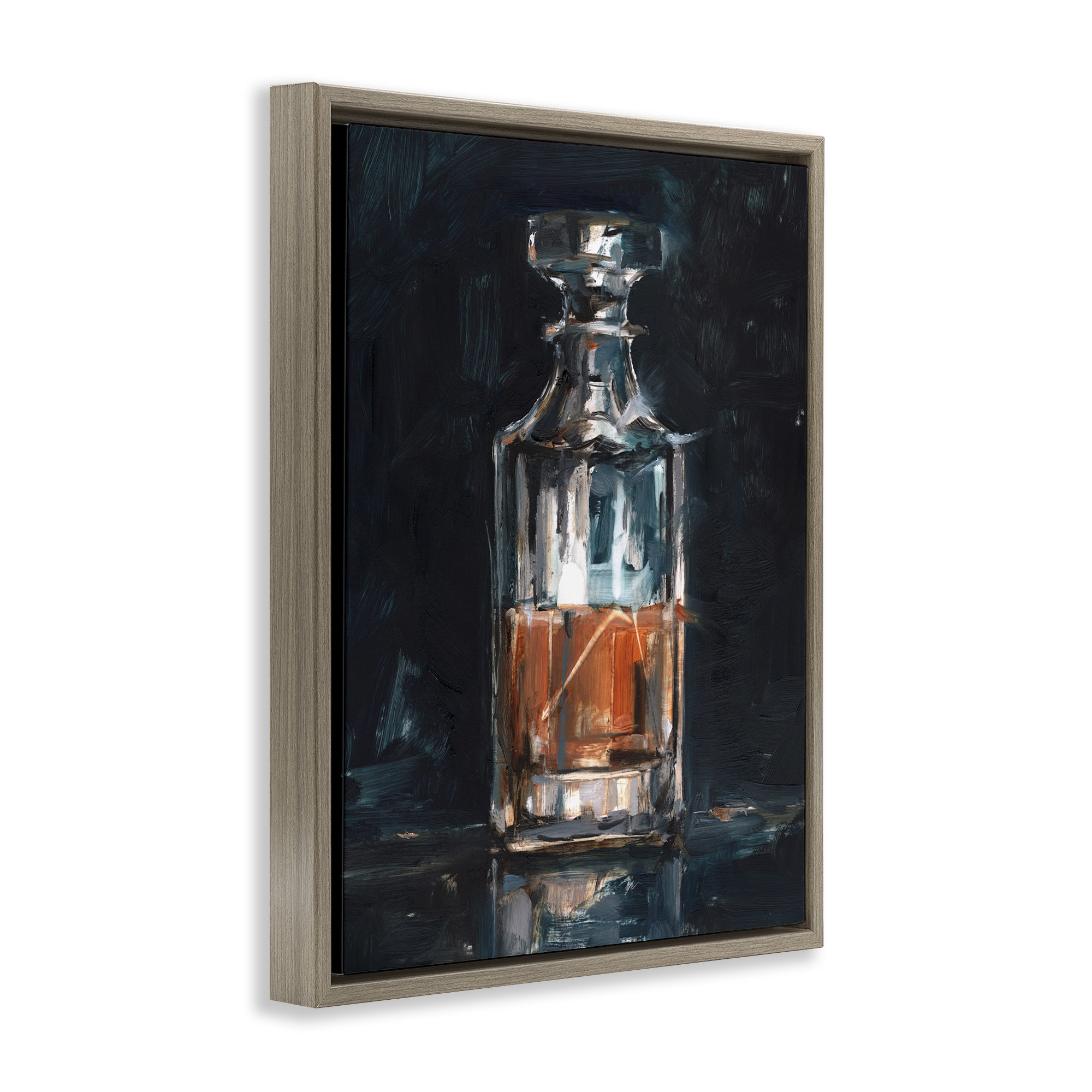 Lark Manor™ Bar Whiskey Decanter Framed Floater Canvas Wall Art by ... Lark Manor™ Bar Whiskey Decanter Framed Floater Canvas Wall Art by ...