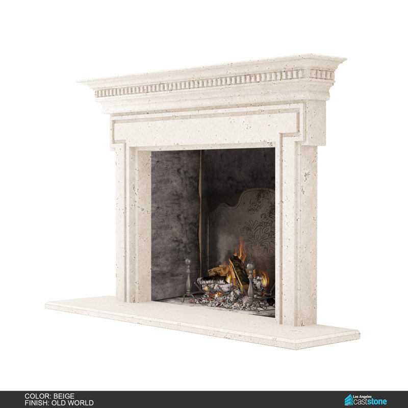 Saint Denis Fireplace Surround, Old World Beige