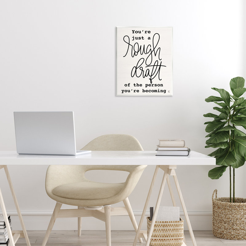 Plaque murale «Rough brouillon de personne», design par Fearful Made Creations