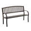 Banc arqué en métal noir