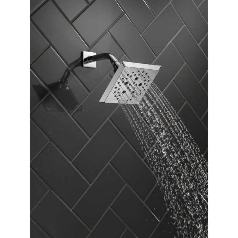 Pomme de douche réglable avec technologie H2Okinetic, Chrome Lumicoat