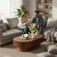 Table basse ovale