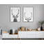 «The Red Deer BW» par Simon Te, reproduction d'art sur toile encadrée-88782762-88782763
