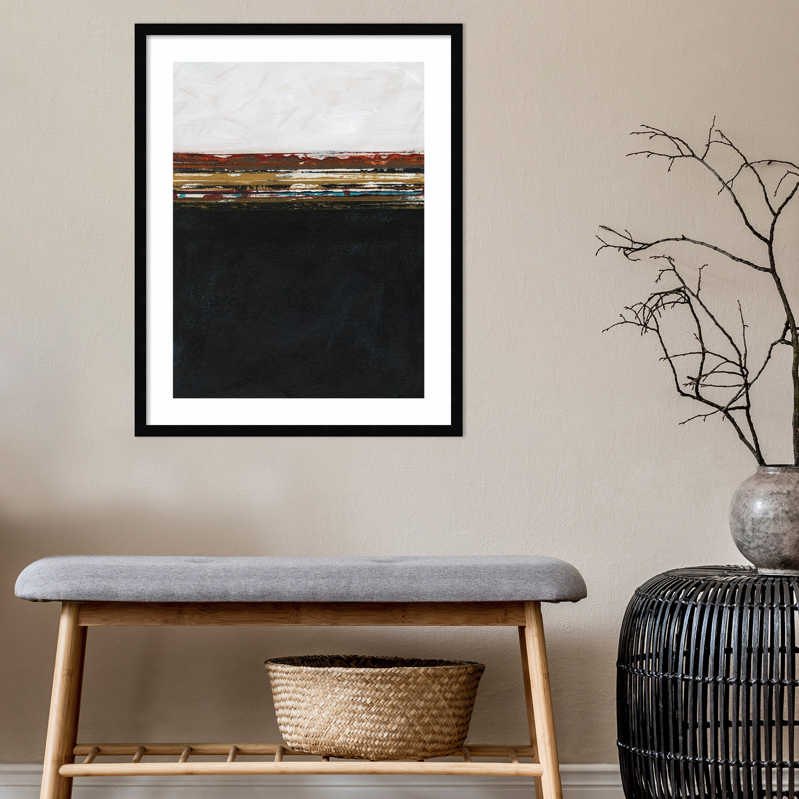 A Sense Of Space I by Jodi Fuchs, Black Framed Paper, 29.12" H x 23.12" W x 0.88" D