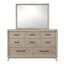 Commode à huit tiroirs avec miroir
