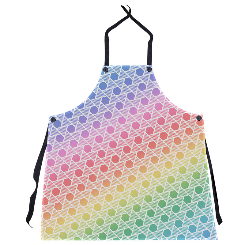 Tablier en hexagones et triangles Rainbow, Arc-en-ciel