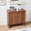 30.7" Wavy 2-Door Accent Cabinet 