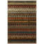 Tapis décoratif multicolore à motifs géométriques et frangés-1619576072