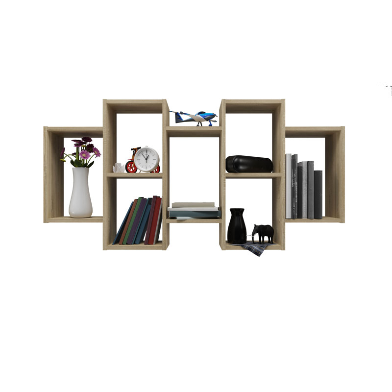 Fatyma 7 Piece Accent Shelf, Natural