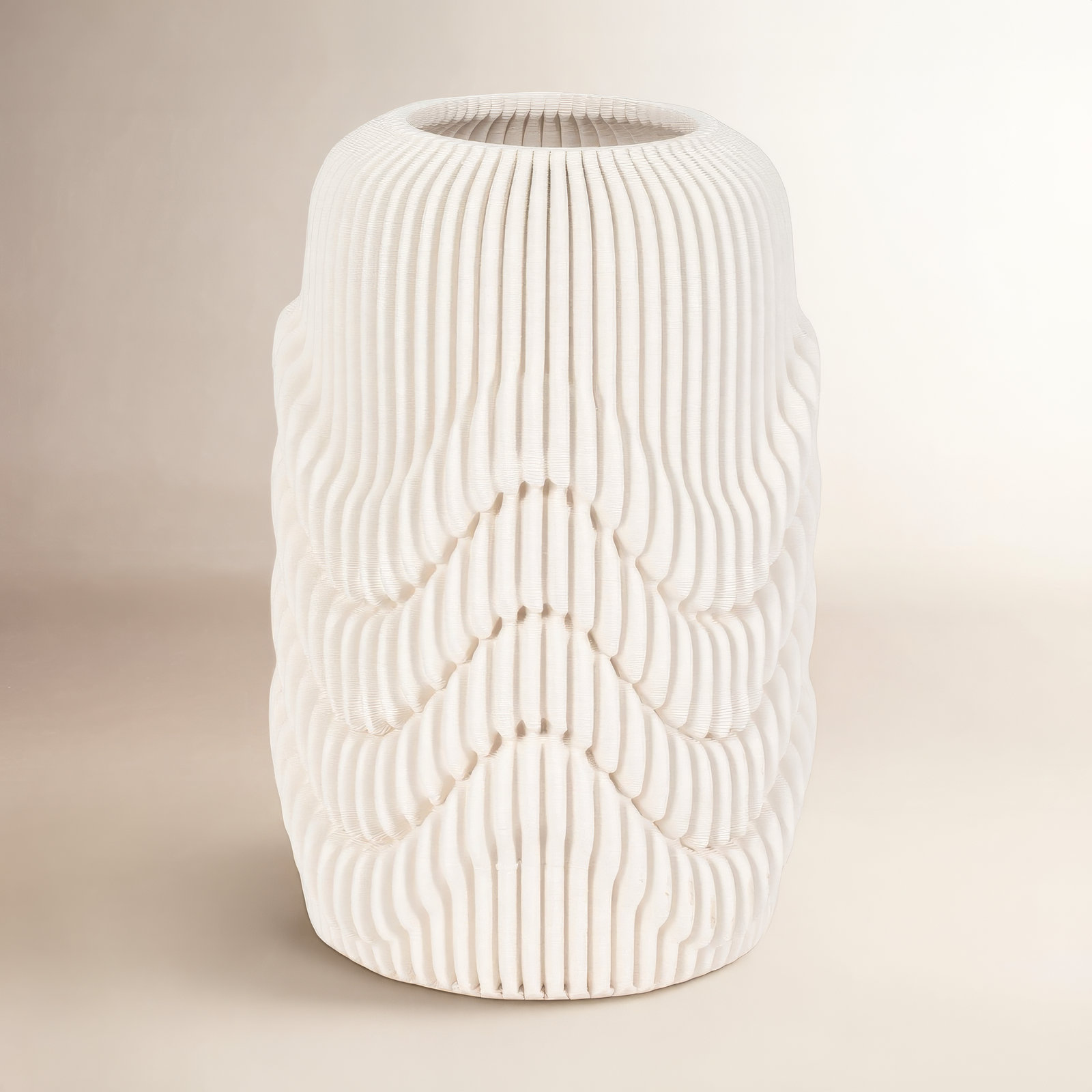 Alaina 14" Providence 3D Printed Vase, 14" H x 9" W x 9" D