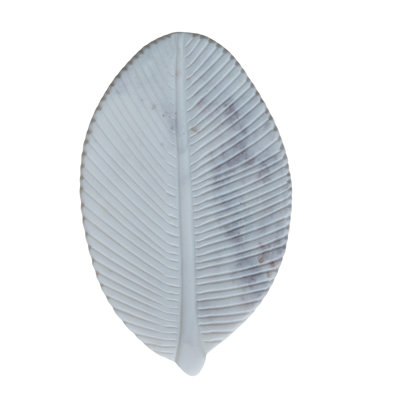 Marble Leaf-Shaped Decorative Dish