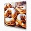 Art mural sur toile, "Desserts Beignets" gris-1576034800